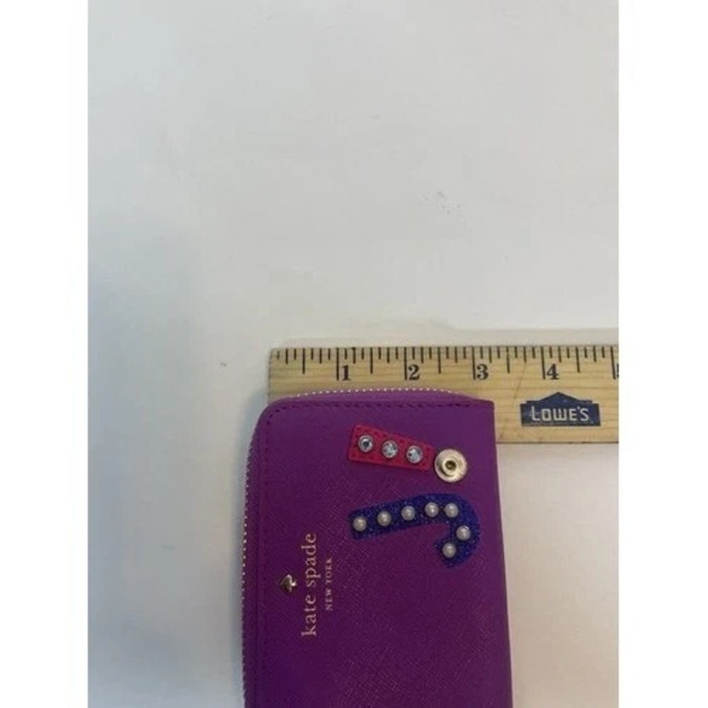 Kate Spade ZipAround Initial Wallet J! Jenny Jessica Jasmine Women 4.5"x3" China - Picture 5 of 13